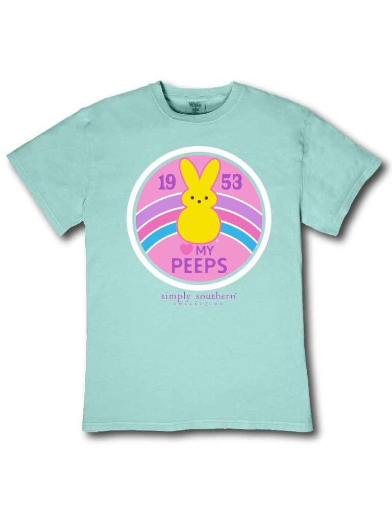 Simply Southern Peeps Logo Easter Mineral Washed - Adult & Kids T-Shirts, Sweatshirts & Hoodies apparel design preview 2