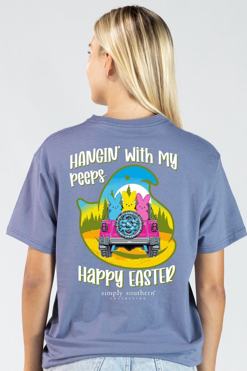 Simply Southern Hangin Peeps Suv Easter - Adult & Kids T-Shirts, Sweatshirts & Hoodies apparel design preview 1
