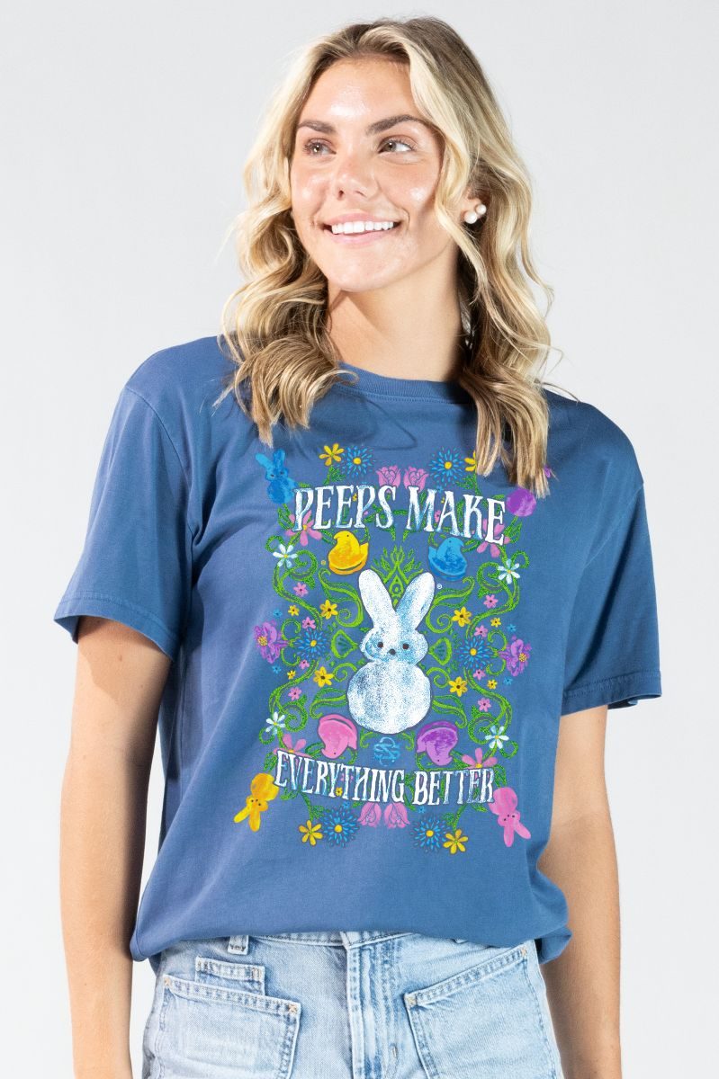 Simply Southern Peeps Vintage Easter Mineral Washed - Adult & Kids T-Shirts, Sweatshirts & Hoodies apparel design preview 1