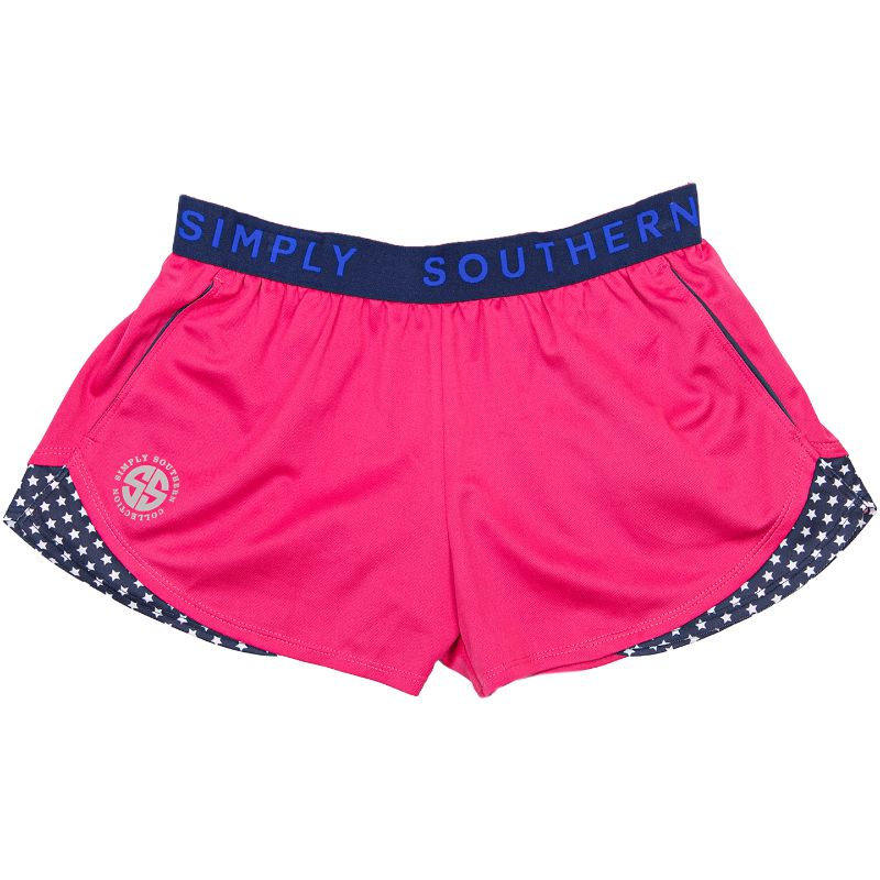 Simply Southern Pink Stars Cheer Shorts - Adult & Kids T-Shirts, Sweatshirts & Hoodies apparel design preview 1
