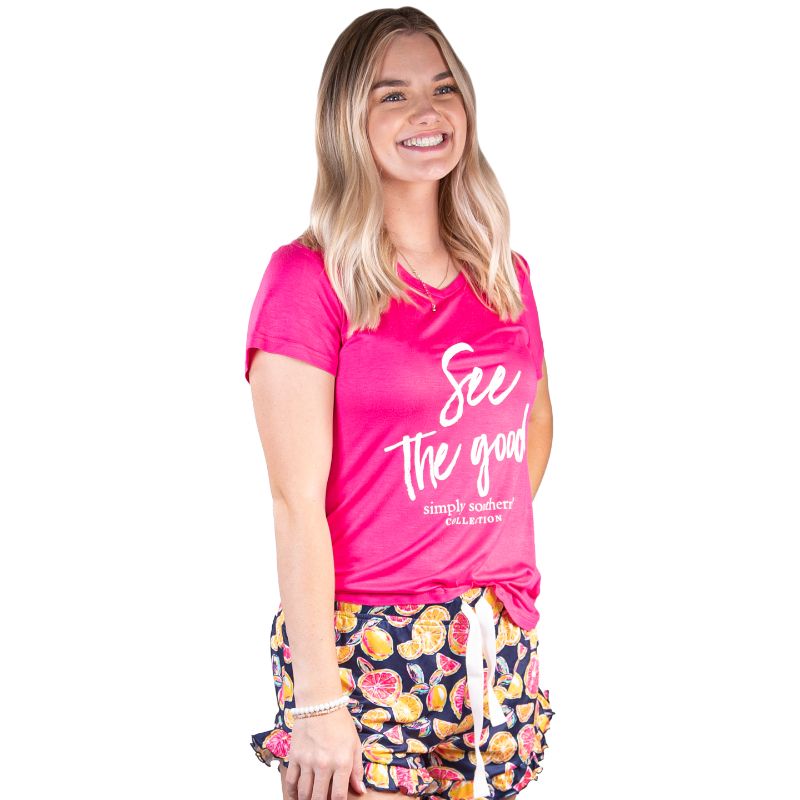 Simply Southern Zest PJ Shorts Set - Adult & Kids T-Shirts, Sweatshirts & Hoodies apparel design preview 1