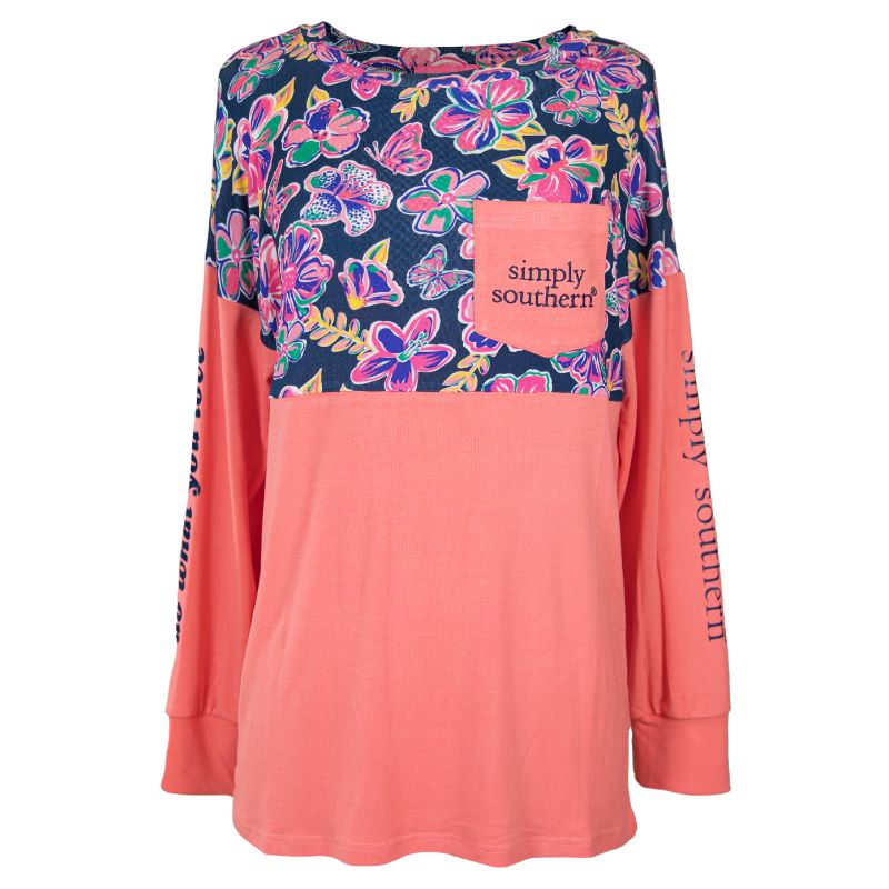 Simply Southern Preppy Butterfly Beach Jersey - Adult & Kids T-Shirts, Sweatshirts & Hoodies apparel design preview 2