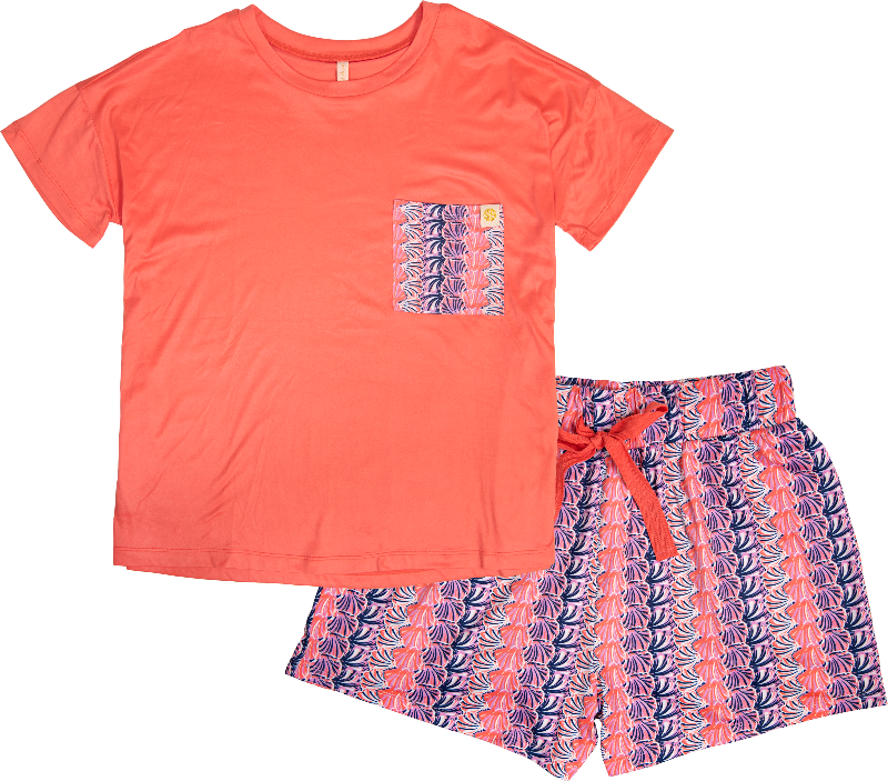 Simply Southern Scallop PJ Shorts Set - Adult & Kids T-Shirts, Sweatshirts & Hoodies apparel design preview 1