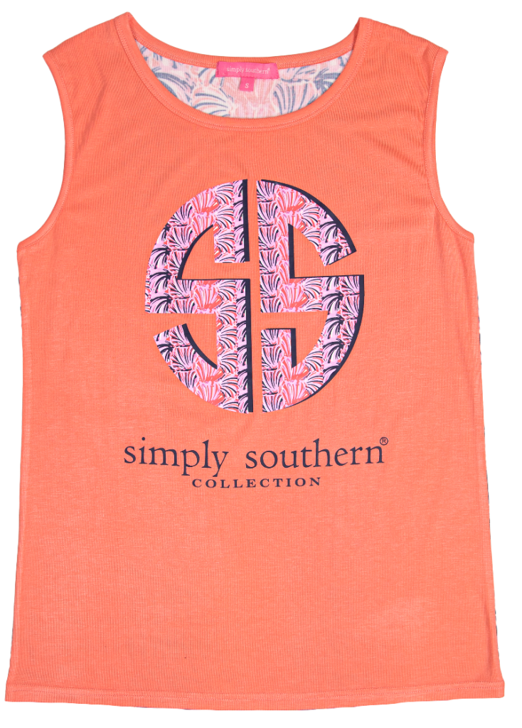 Simply Southern Preppy Scallop Logo Beach Tank Top - Adult & Kids T-Shirts, Sweatshirts & Hoodies apparel design preview 2