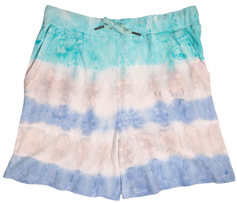 Simply Southern Waves Tie Dye Waffle Lounge Shorts - Adult & Kids T-Shirts, Sweatshirts & Hoodies apparel design preview 1