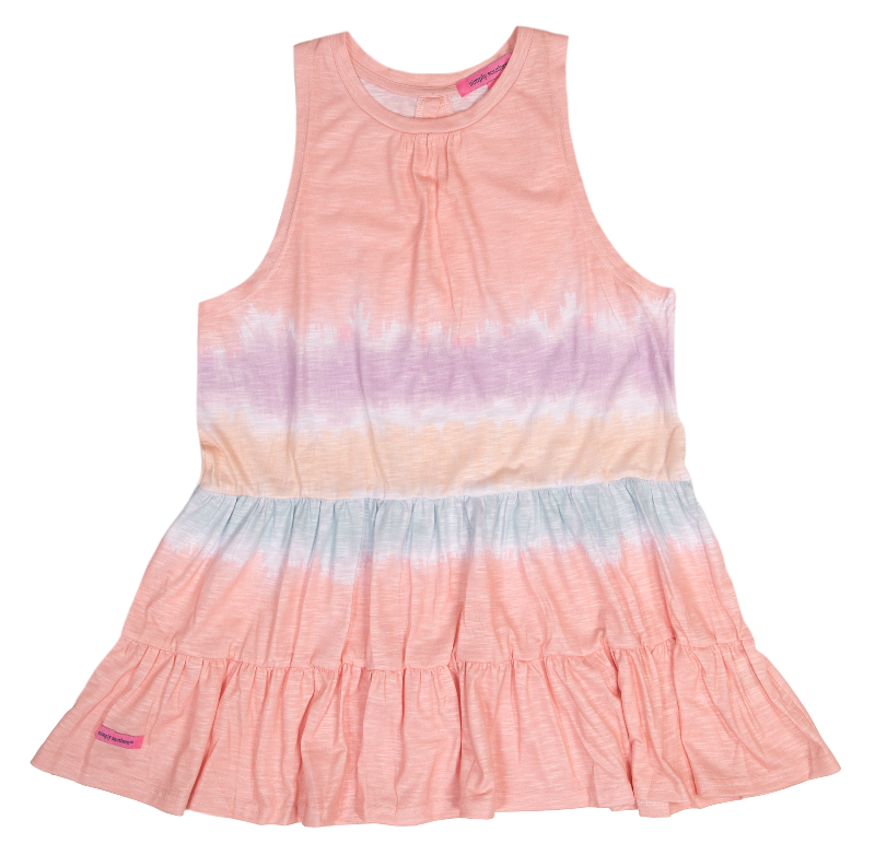 SALE Simply Southern Preppy Gather Pink Tie Dye Tank - Adult & Kids T-Shirts, Sweatshirts & Hoodies apparel design preview 2