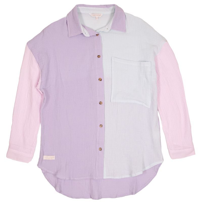 SALE Simply Southern Color Block Button Down - Adult & Kids T-Shirts, Sweatshirts & Hoodies apparel design preview 1