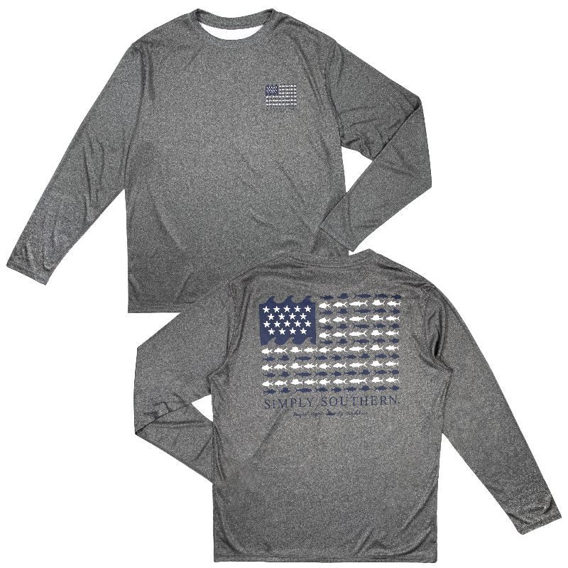 Simply Southern USA Fish Rash Guard Swim UV - Adult & Kids T-Shirts, Sweatshirts & Hoodies apparel design preview 1