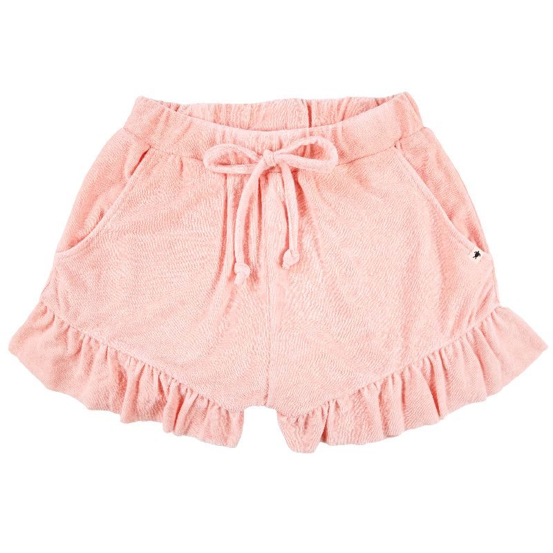Simply Southern Peach Terry Ruffle Shorts - Adult & Kids T-Shirts, Sweatshirts & Hoodies apparel design preview 1