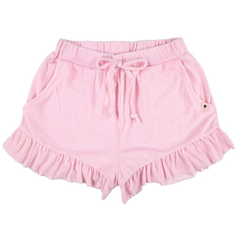 Simply Southern Soft Pink Terry Ruffle Shorts - Adult & Kids T-Shirts, Sweatshirts & Hoodies apparel design preview 1