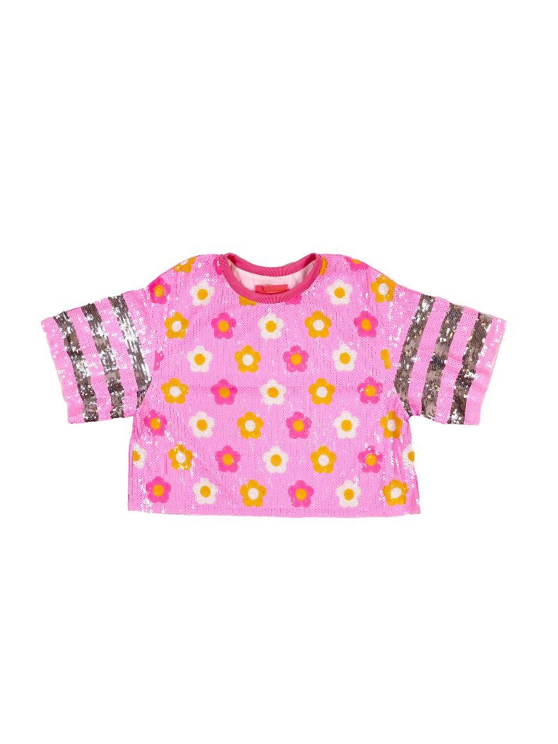 Simply Southern Preppy Sequins Flowers Top - Adult & Kids T-Shirts, Sweatshirts & Hoodies apparel design preview 2