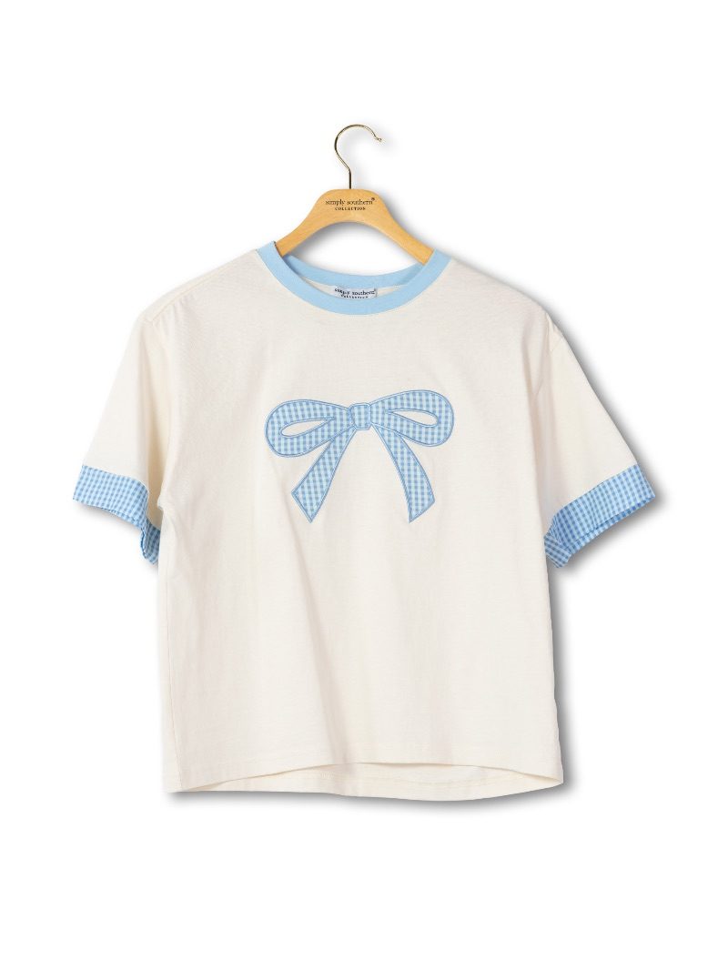 Simply Southern Preppy Contrast Bow - Adult & Kids T-Shirts, Sweatshirts & Hoodies apparel design preview 2
