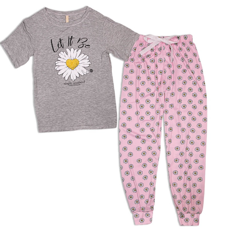 Simply Southern Let It Be PJ Pants Set - Adult & Kids T-Shirts, Sweatshirts & Hoodies apparel design preview 1