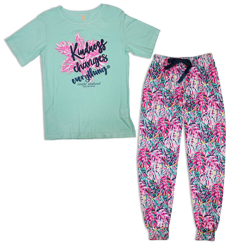 Simply Southern Kindness PJ Pants Set - Adult & Kids T-Shirts, Sweatshirts & Hoodies apparel design preview 1