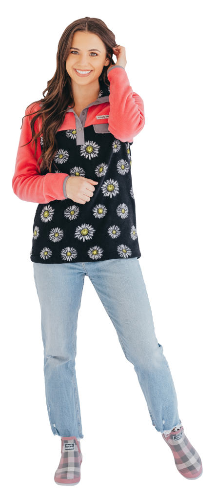 SALE Simply Southern Classic Daisy Fleece Crew - Adult & Kids T-Shirts, Sweatshirts & Hoodies apparel design preview 2