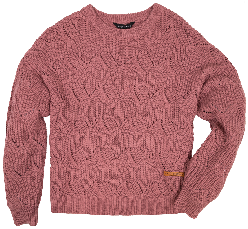 Simply Southern Classic Braid Rose Crew - Adult & Kids T-Shirts, Sweatshirts & Hoodies apparel design preview 1
