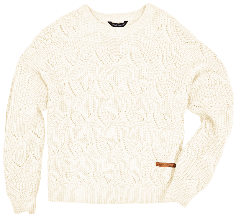 SALE Simply Southern Classic Braid White Crew - Adult & Kids T-Shirts, Sweatshirts & Hoodies apparel design preview 1