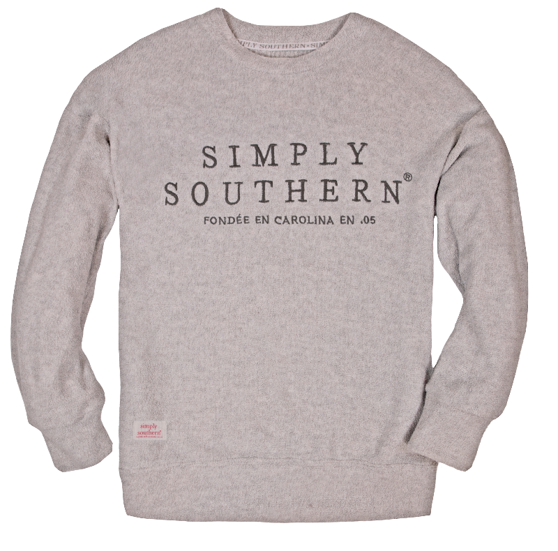 Simply Southern Grey Terry Soft Crew - Adult & Kids T-Shirts, Sweatshirts & Hoodies apparel design preview 1