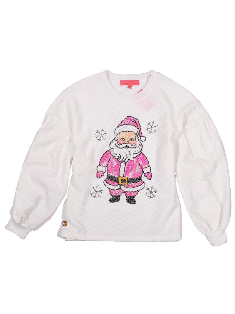 Simply Southern Santa Sequins Holiday Crew - Adult & Kids T-Shirts, Sweatshirts & Hoodies apparel design preview 2