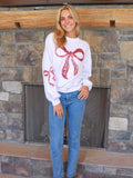 Simply Southern Bow Sequins Crew - Adult & Kids T-Shirts, Sweatshirts & Hoodies apparel design preview 1