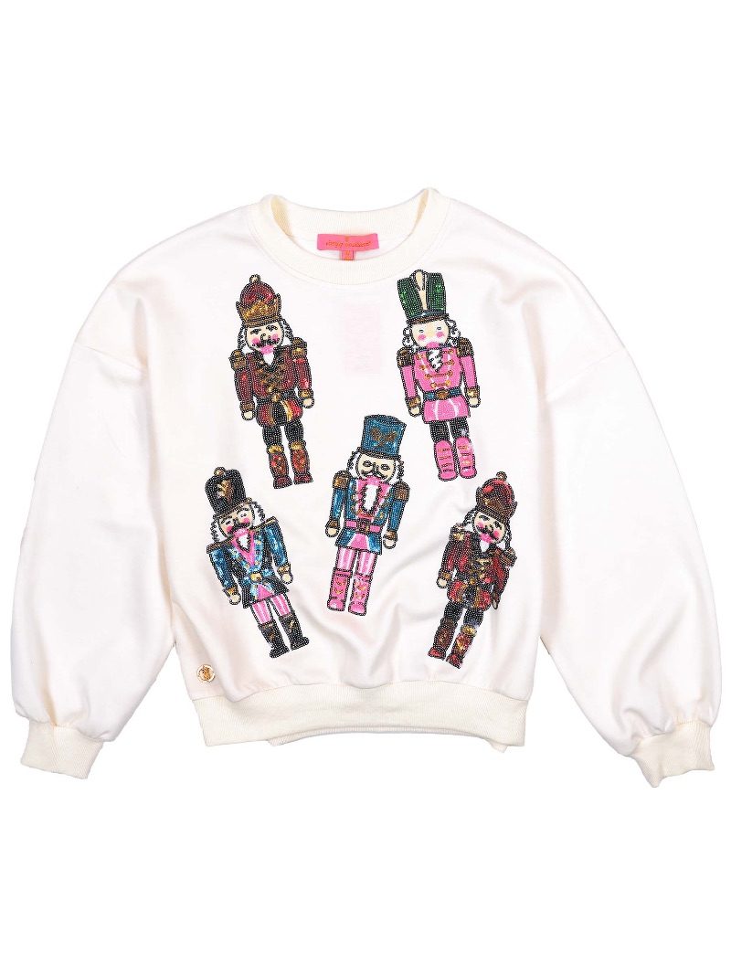 Simply Southern Sequins Nutcracker Holiday Crew - Adult & Kids T-Shirts, Sweatshirts & Hoodies apparel design preview 2