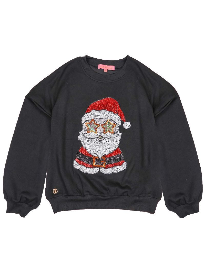Simply Southern Santa Star Holiday Sequins Crew - Adult & Kids T-Shirts, Sweatshirts & Hoodies apparel design preview 2