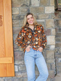 Simply Southern Quarter Zip Vintage Flowers Sweater - Adult & Kids T-Shirts, Sweatshirts & Hoodies apparel design preview 1