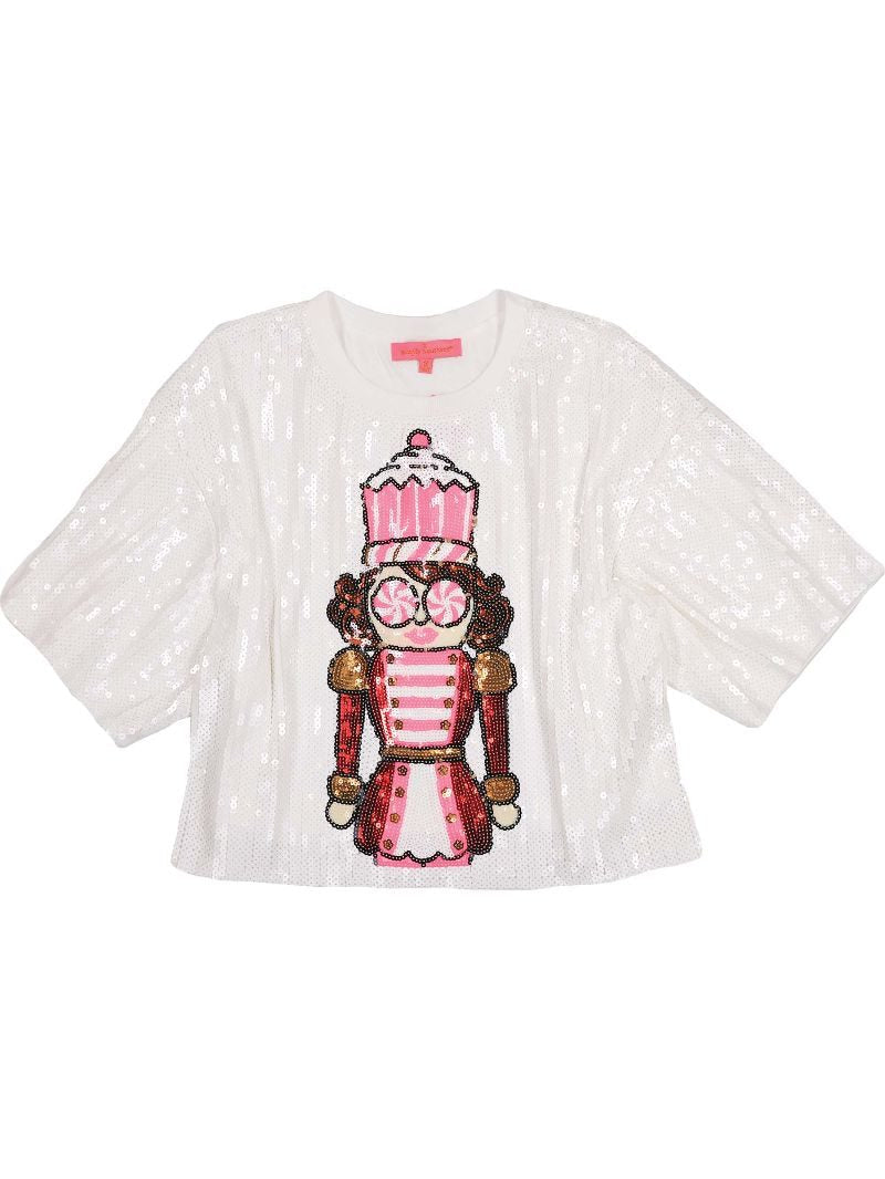 Simply Southern Preppy Sequins Nutcracker Holiday Top - Adult & Kids T-Shirts, Sweatshirts & Hoodies apparel design preview 2