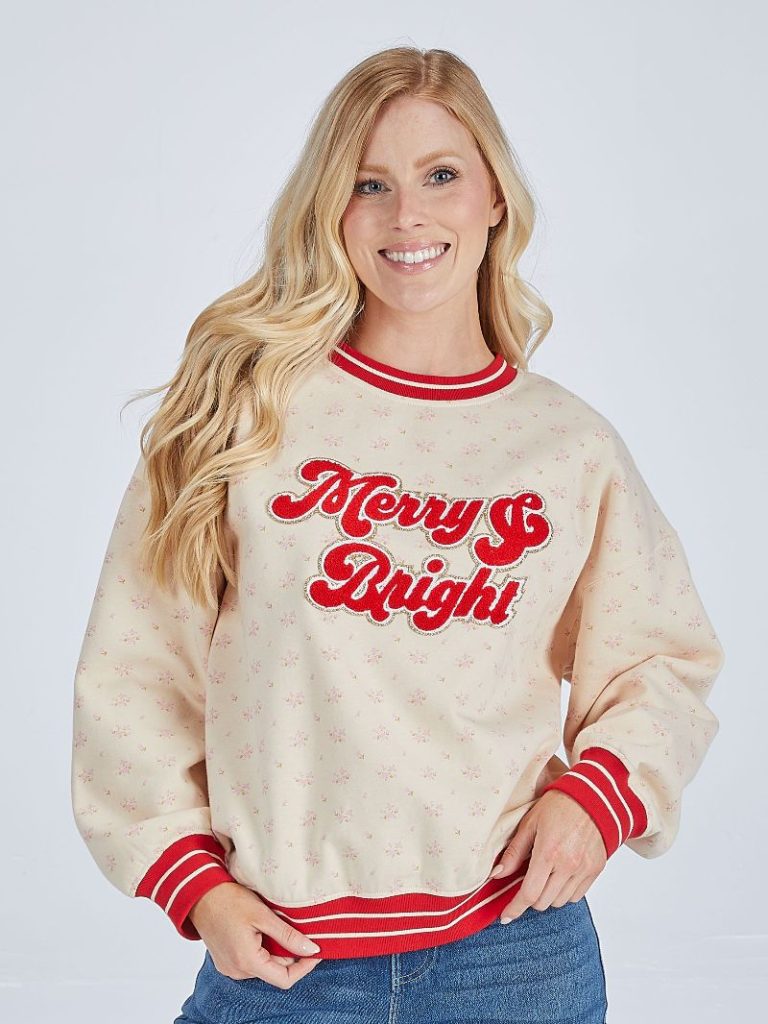 Simply Southern Merry Holiday Crew - Adult & Kids T-Shirts, Sweatshirts & Hoodies apparel design preview 1