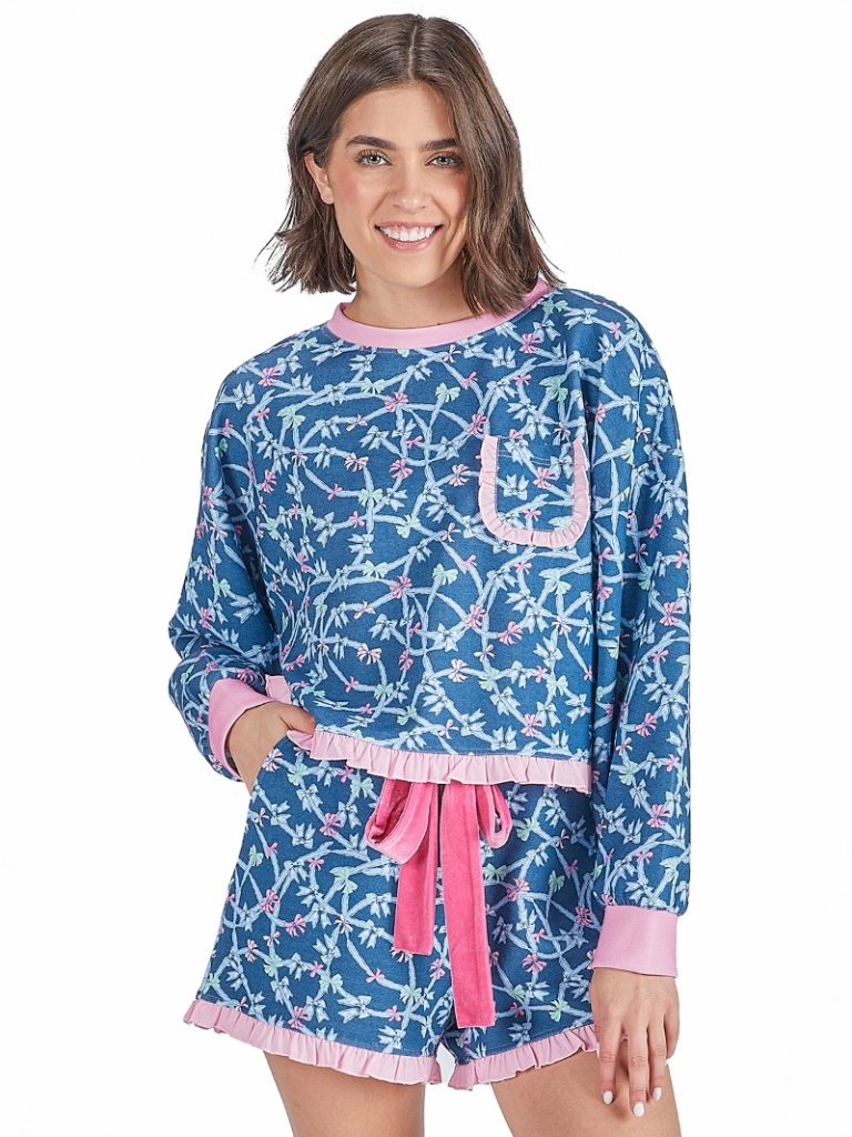 Simply Southern Ribbon Pattern Ruffle PJ Shorts Set - Adult & Kids T-Shirts, Sweatshirts & Hoodies apparel design preview 1