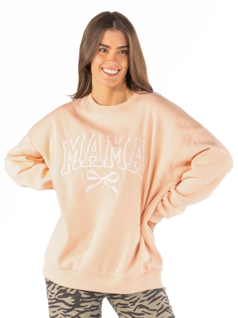 Simply Southern 0226 Mama Bow Embroidered Crew - Adult & Kids T-Shirts, Sweatshirts & Hoodies apparel design preview 2