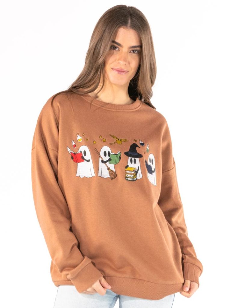 Simply Southern 0226 Ghost Fall Embroidered Crew - Adult & Kids T-Shirts, Sweatshirts & Hoodies apparel design preview 2