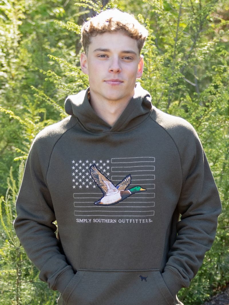 Simply Southern USA Duck Green - Adult & Kids T-Shirts, Sweatshirts & Hoodies apparel design preview 2