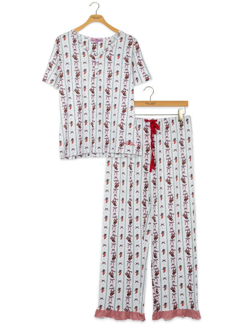 Simply Southern 0226 Christmas Holiday PJ Pants Top - Adult & Kids T-Shirts, Sweatshirts & Hoodies apparel design preview 2