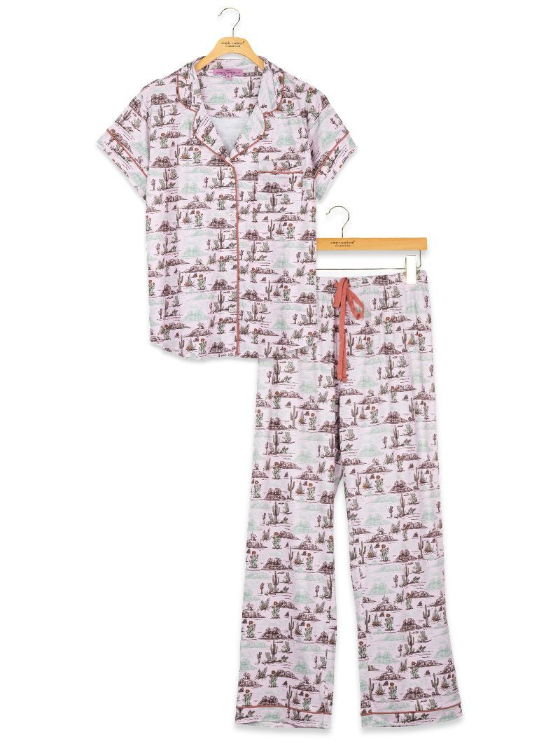 Simply Southern 0226 Cactus PJ Pants Button Top Set - Adult & Kids T-Shirts, Sweatshirts & Hoodies apparel design preview 2