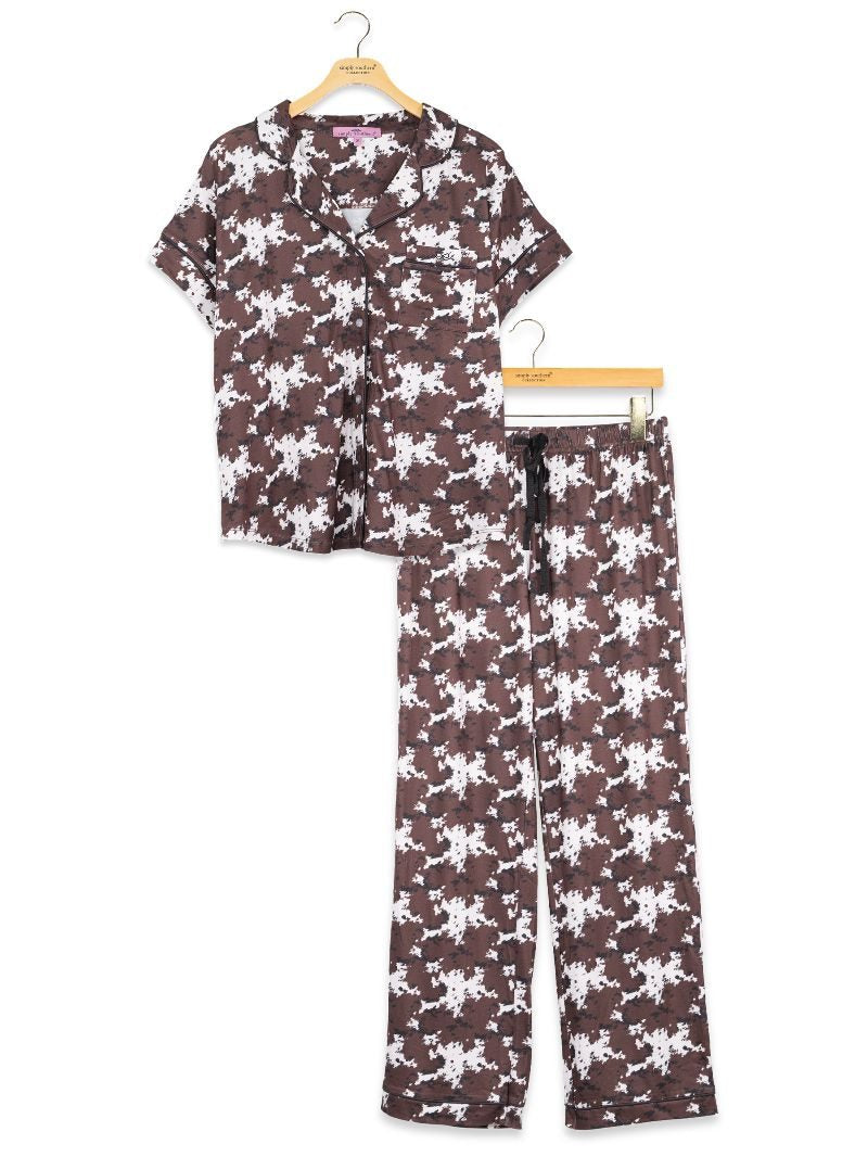 Simply Southern 0226 Cow Print PJ Pants Button Top - Adult & Kids T-Shirts, Sweatshirts & Hoodies apparel design preview 2