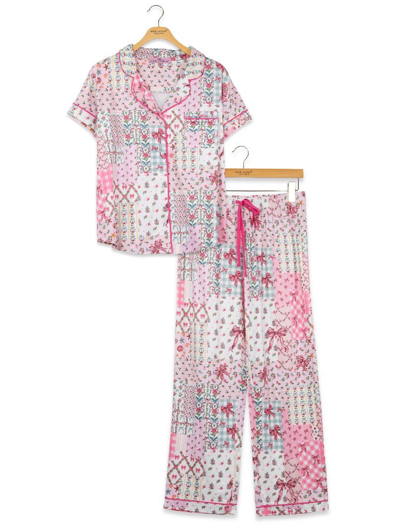 Simply Southern 0226 Quilt Pattern PJ Pants Button - Adult & Kids T-Shirts, Sweatshirts & Hoodies apparel design preview 2