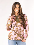 Simply Southern 0226 Quarter Zip Camo Pink Sweater - Adult & Kids T-Shirts, Sweatshirts & Hoodies apparel design preview 1
