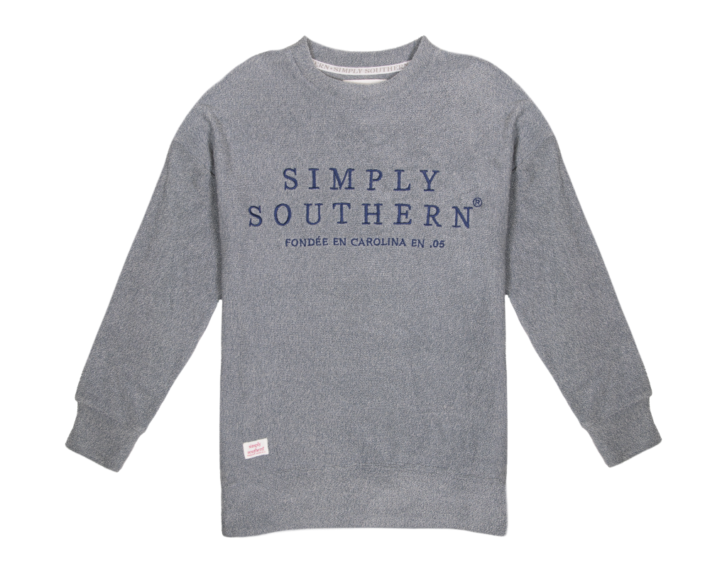 Simply Southern Denim Terry Soft Crew - Adult & Kids T-Shirts, Sweatshirts & Hoodies apparel design preview 1