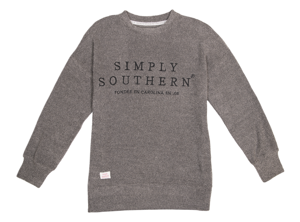 Simply Southern Slate Terry Soft Crew - Adult & Kids T-Shirts, Sweatshirts & Hoodies apparel design preview 1