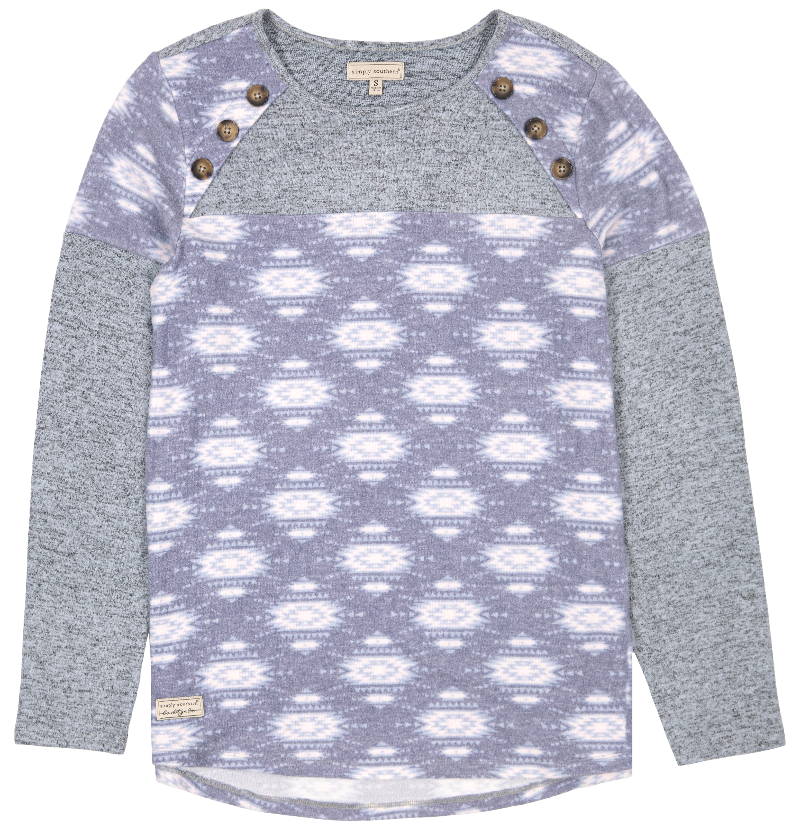 SALE Simply Southern Aztec Button Top - Adult & Kids T-Shirts, Sweatshirts & Hoodies apparel design preview 1