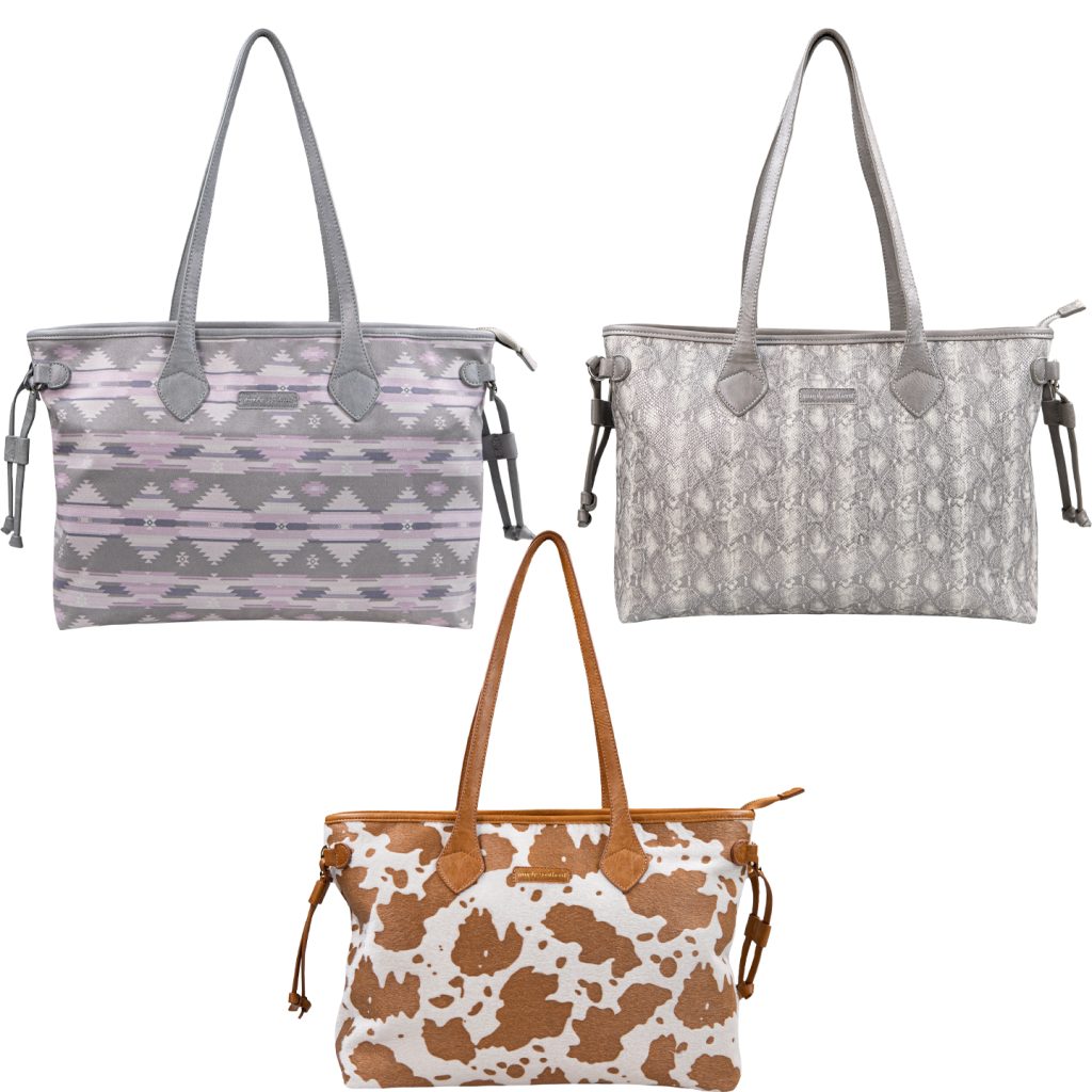 Simply Southern Preppy Pattern Leather Tote Bag - Adult & Kids T-Shirts, Sweatshirts & Hoodies apparel design preview 1