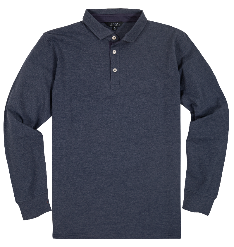 Simply Southern Classic Heather Navy Unisex Polo - Adult & Kids T-Shirts, Sweatshirts & Hoodies apparel design preview 1