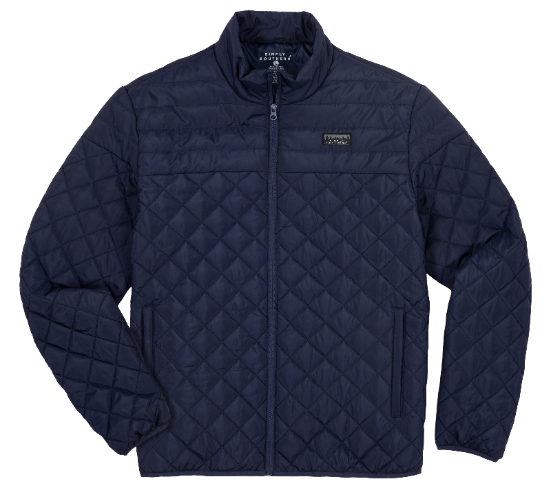 SALE Simply Southern Navy Warm Full Zip Unisex Jacket - Adult & Kids T-Shirts, Sweatshirts & Hoodies apparel design preview 1