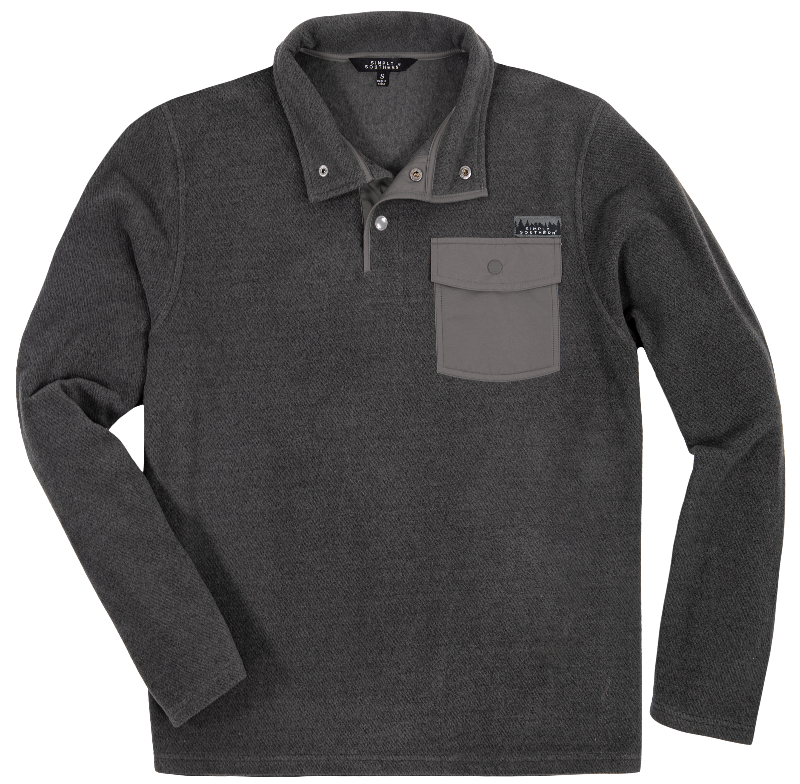 SALE Simply Southern Dark Grey Snap Sweater Unisex - Adult & Kids T-Shirts, Sweatshirts & Hoodies apparel design preview 1