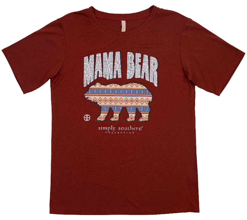 Simply Southern Mama Bear PJ Pants Set - Adult & Kids T-Shirts, Sweatshirts & Hoodies apparel design preview 2