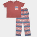 Simply Southern Aztec Maroon PJ Pants Set - Adult & Kids T-Shirts, Sweatshirts & Hoodies apparel design preview 1