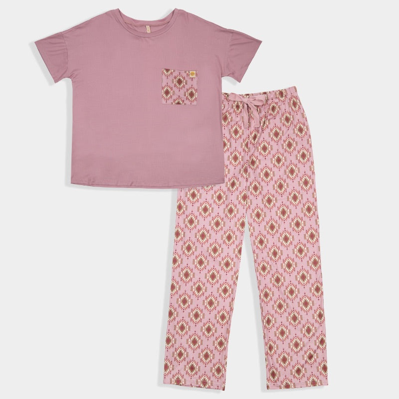 Simply Southern Aztec Pink PJ Pants Set - Adult & Kids T-Shirts, Sweatshirts & Hoodies apparel design preview 1