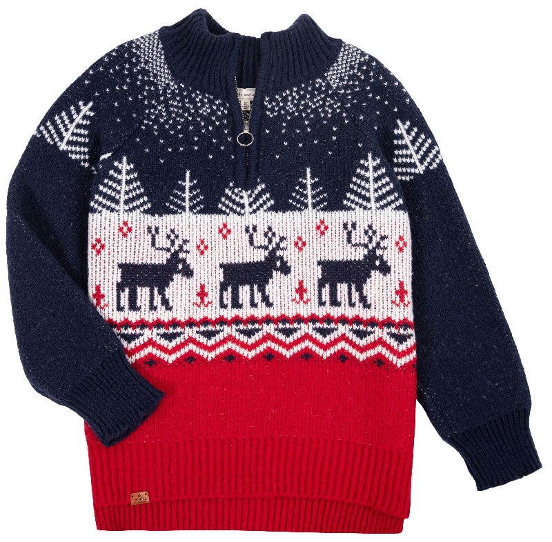 Simply Southern Deer Holiday Soft Cozy Quarter Zip - Adult & Kids T-Shirts, Sweatshirts & Hoodies apparel design preview 1