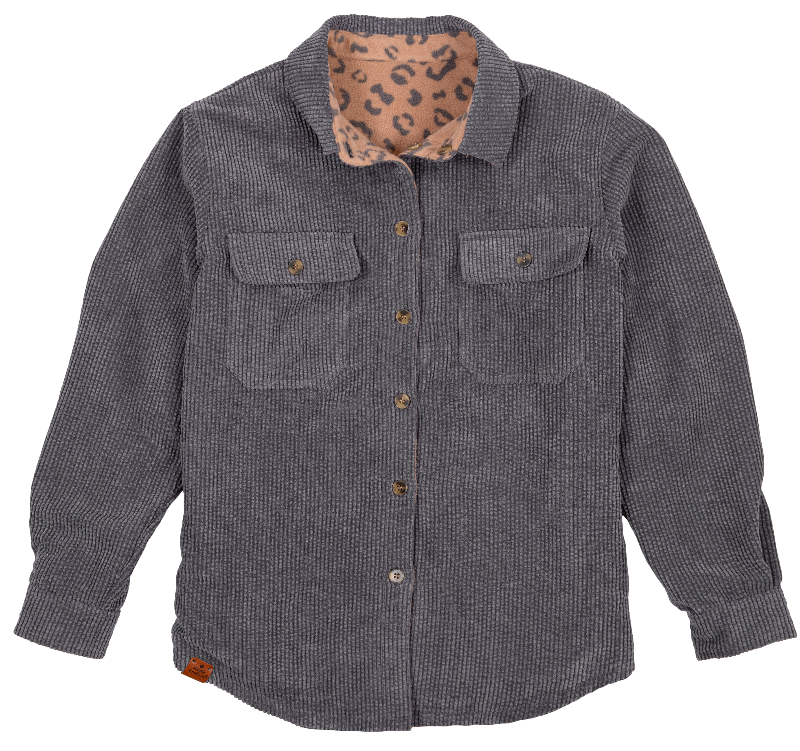 Simply Southern Leopard Reversible Shacket Jacket - Adult & Kids T-Shirts, Sweatshirts & Hoodies apparel design preview 2